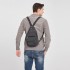 EQ2028 - Kono Casual Canvas Single Strap Sling Backpack - Black